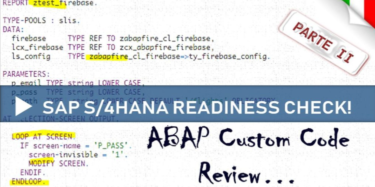 Cover Image for Il Codice ABAP Custom Riveduto e Corretto per S/4 HANA: Sai Già Come Fare, Vero?